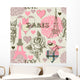 Paris Seamless Pattern Wall Decal