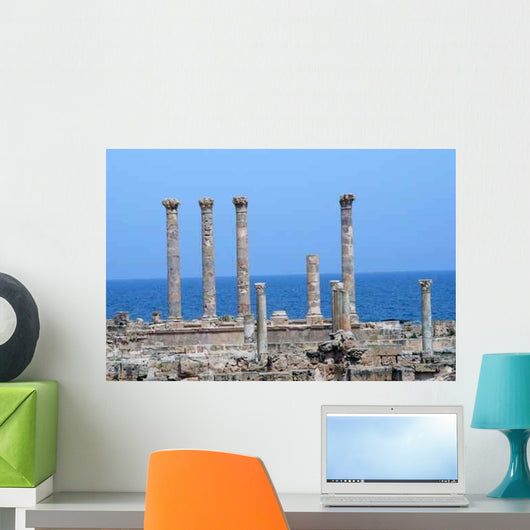 Seaside Pillar Ruins Wall Decal