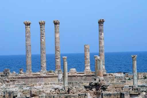 Seaside Pillar Ruins Wall Decal