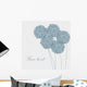 Cute Unique Floral Card Wall Decal