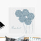 Cute Unique Floral Card Wall Decal