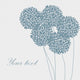 Cute Unique Floral Card Wall Decal