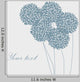 Cute Unique Floral Card Wall Decal