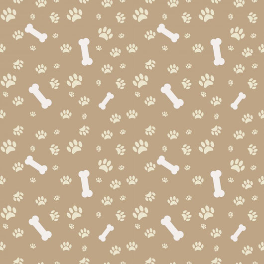 With Dog Paw Print Wall Decal