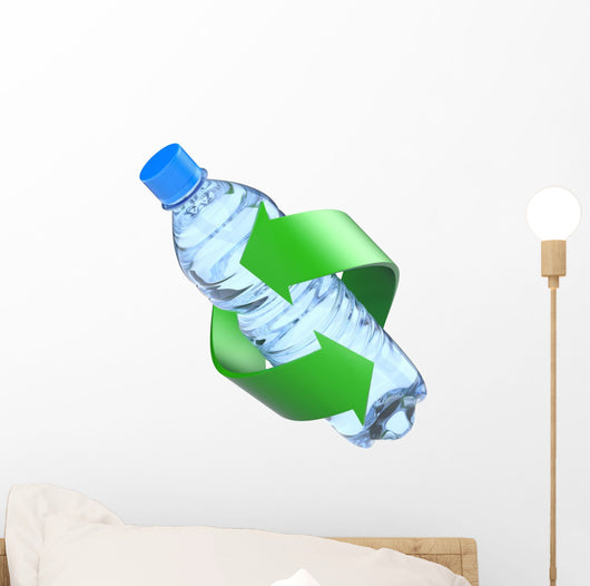 Plastic Bottle Recycling Concept Wall Decal