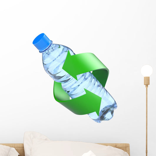 Plastic Bottle Recycling Concept Wall Decal