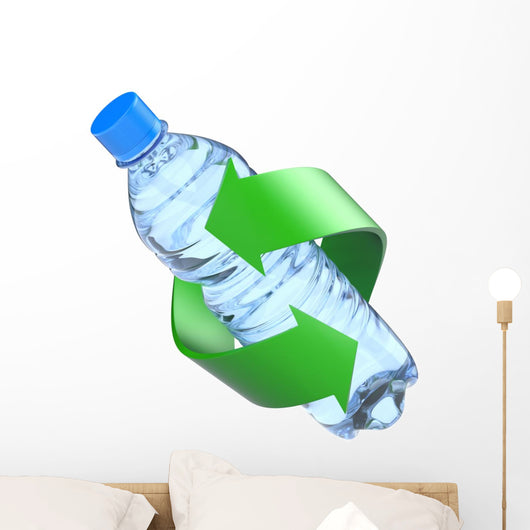Plastic Bottle Recycling Concept Wall Decal