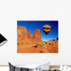Monument Valley Navajo Tribal Park and Hot Air Balloon Wall Decal