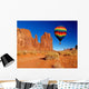 Monument Valley Navajo Tribal Park and Hot Air Balloon Wall Decal