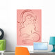 Breastfeeding Illustration Wall Decal