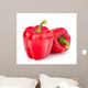 Red Pepper White Wall Decal