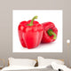 Red Pepper White Wall Decal