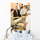 Business Colleagues Cook Serve Wall Decal