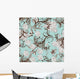 Seamless Floral and Butterfly Pattern 2 Wall Decal