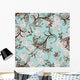 Seamless Floral and Butterfly Pattern 2 Wall Decal