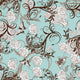 Seamless Floral and Butterfly Pattern 2 Wall Decal