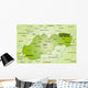 Map Slovakia with Neighboring Wall Decal