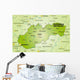 Map Slovakia with Neighboring Wall Decal