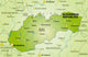 Map Slovakia with Neighboring Wall Decal