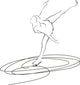 Ladies Figure Skating Wall Decal