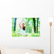 Young Woman Doing Yoga Wall Decal