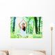 Young Woman Doing Yoga Wall Decal