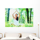 Young Woman Doing Yoga Wall Decal