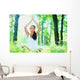 Young Woman Doing Yoga Wall Decal