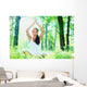 Young Woman Doing Yoga Wall Decal
