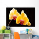Beautiful Yellow Orchids Black Wall Decal