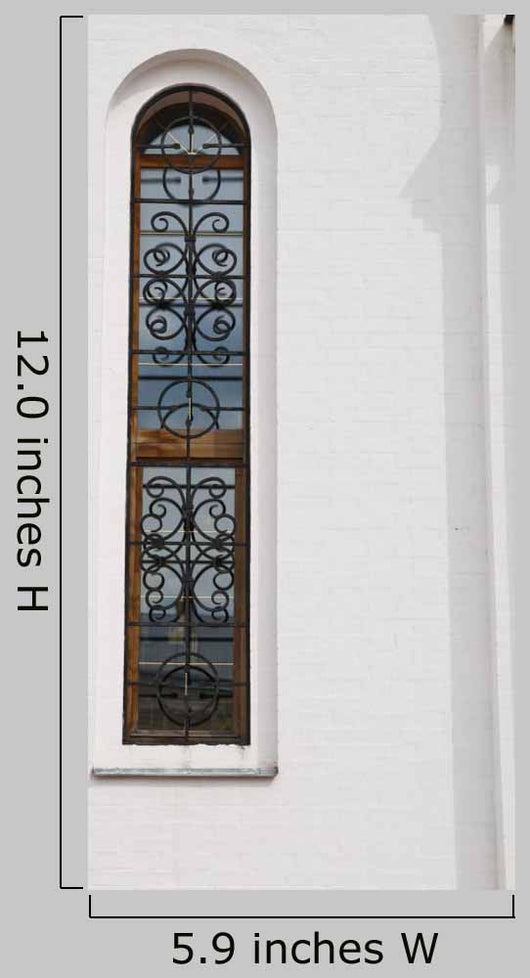Narrow Window White Wall Wall Decal