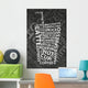 Coffee Word Cloud Wall Decal