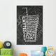 Coffee Word Cloud Wall Decal