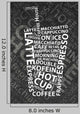 Coffee Word Cloud Wall Decal