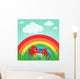 Love Bird with Hearts Wall Decal