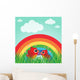 Love Bird with Hearts Wall Decal