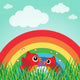 Love Bird with Hearts Wall Decal