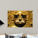 Ancient Peruvian Mask Close-up Wall Decal