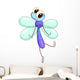 Cartoon Dragonfly Wall Decal