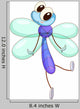 Cartoon Dragonfly Wall Decal
