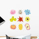 Cartoon Germs Virus Wall Stickers Wall Decal