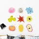 Cartoon Germs Virus Wall Stickers Wall Decal