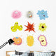 Cartoon Germs Virus Wall Stickers Wall Decal