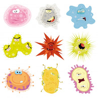 Cartoon Germs Virus Wall Stickers Wall Decal