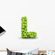 Letter L Tennis Balls Wall Decal