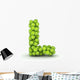 Letter L Tennis Balls Wall Decal