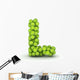 Letter L Tennis Balls Wall Decal