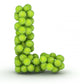 Letter L Tennis Balls Wall Decal