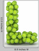 Letter L Tennis Balls Wall Decal