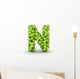 Letter N Tennis Balls Wall Decal